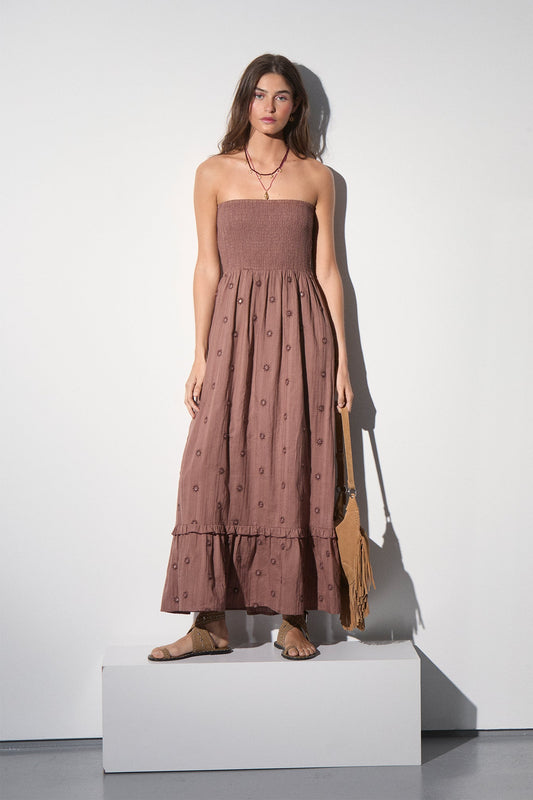 VESTIDO MIDI ESPEJOS