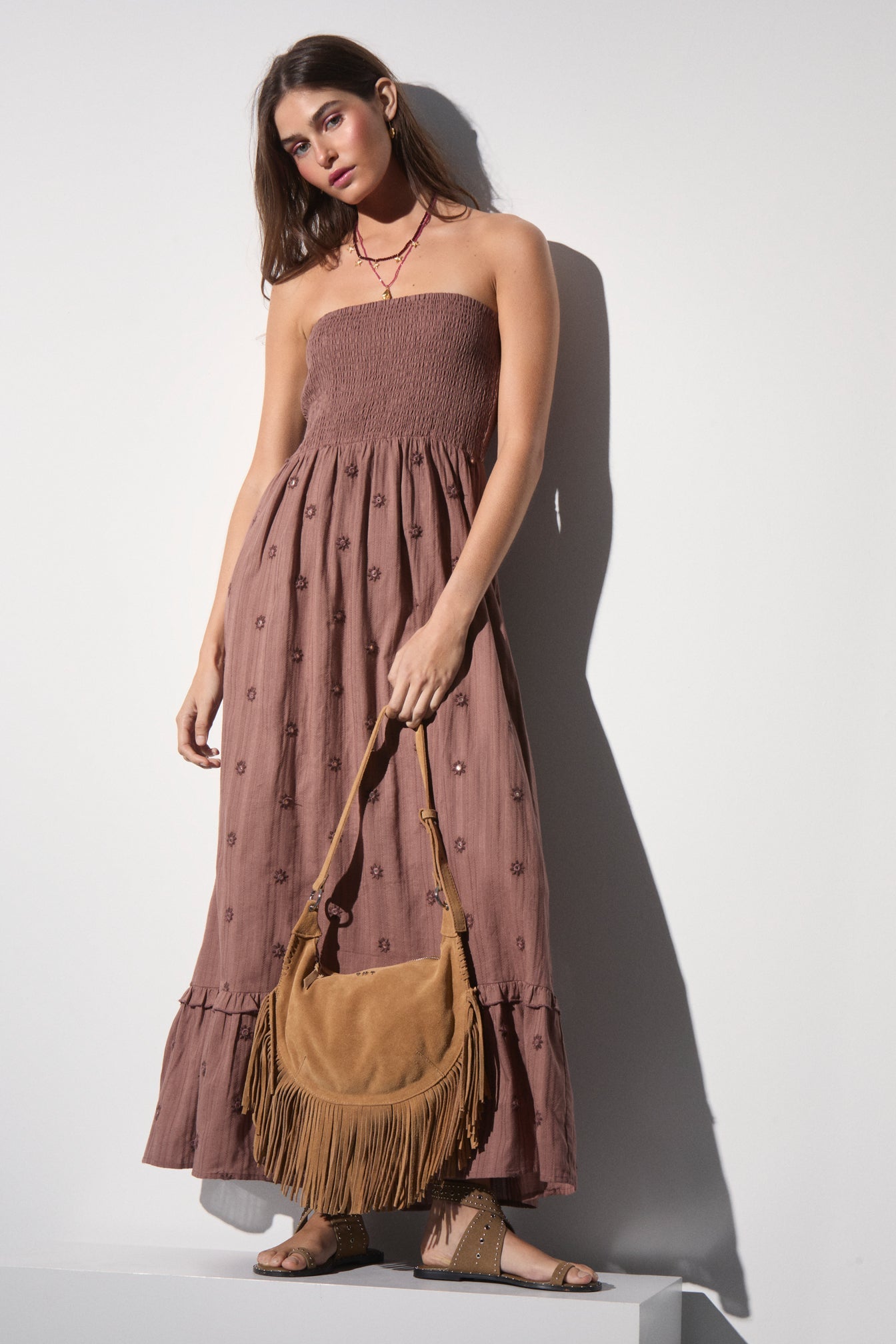 VESTIDO MIDI ESPEJOS
