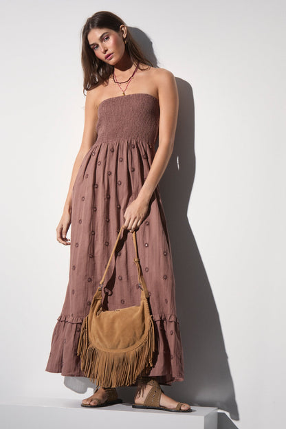 VESTIDO MIDI ESPEJOS