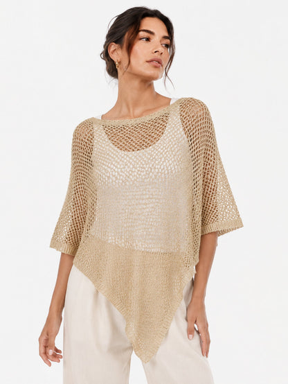 PONCHO ARMONIAS CALADO BRILLO