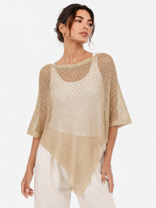 PONCHO ARMONIAS CALADO BRILLO