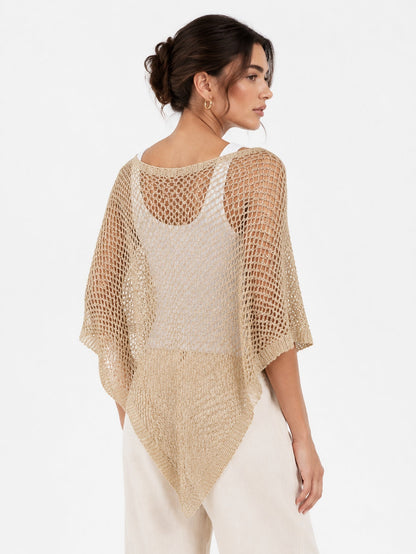 PONCHO ARMONIAS CALADO BRILLO