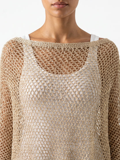PONCHO ARMONIAS CALADO BRILLO