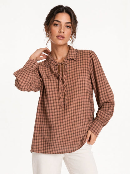 BLUSA ARMONIAS PREMIUM CUADROS