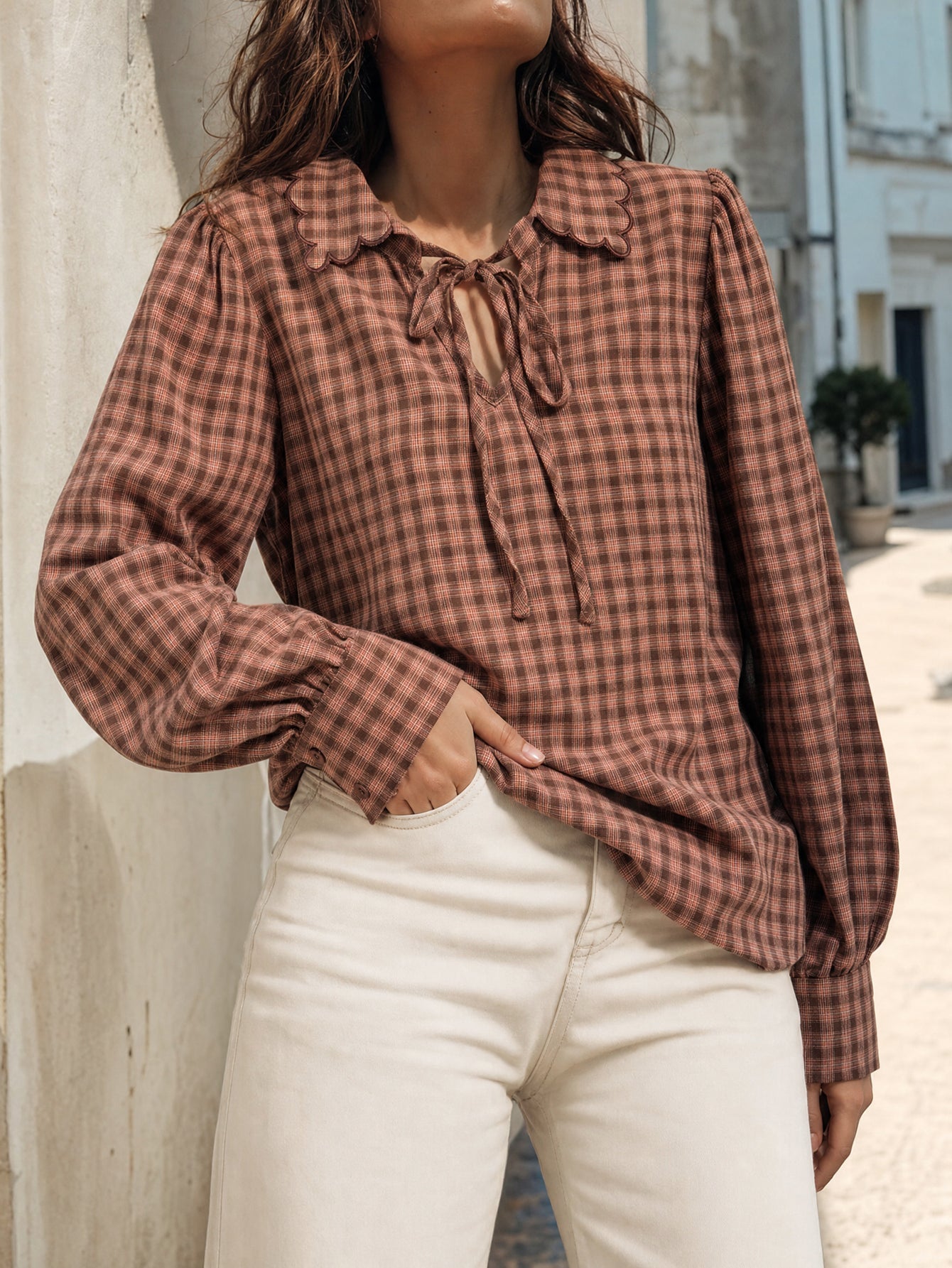 BLUSA ARMONIAS PREMIUM CUADROS