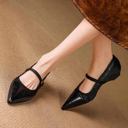 Joria - Zapatos Mary Jane para mujer con punta afilada