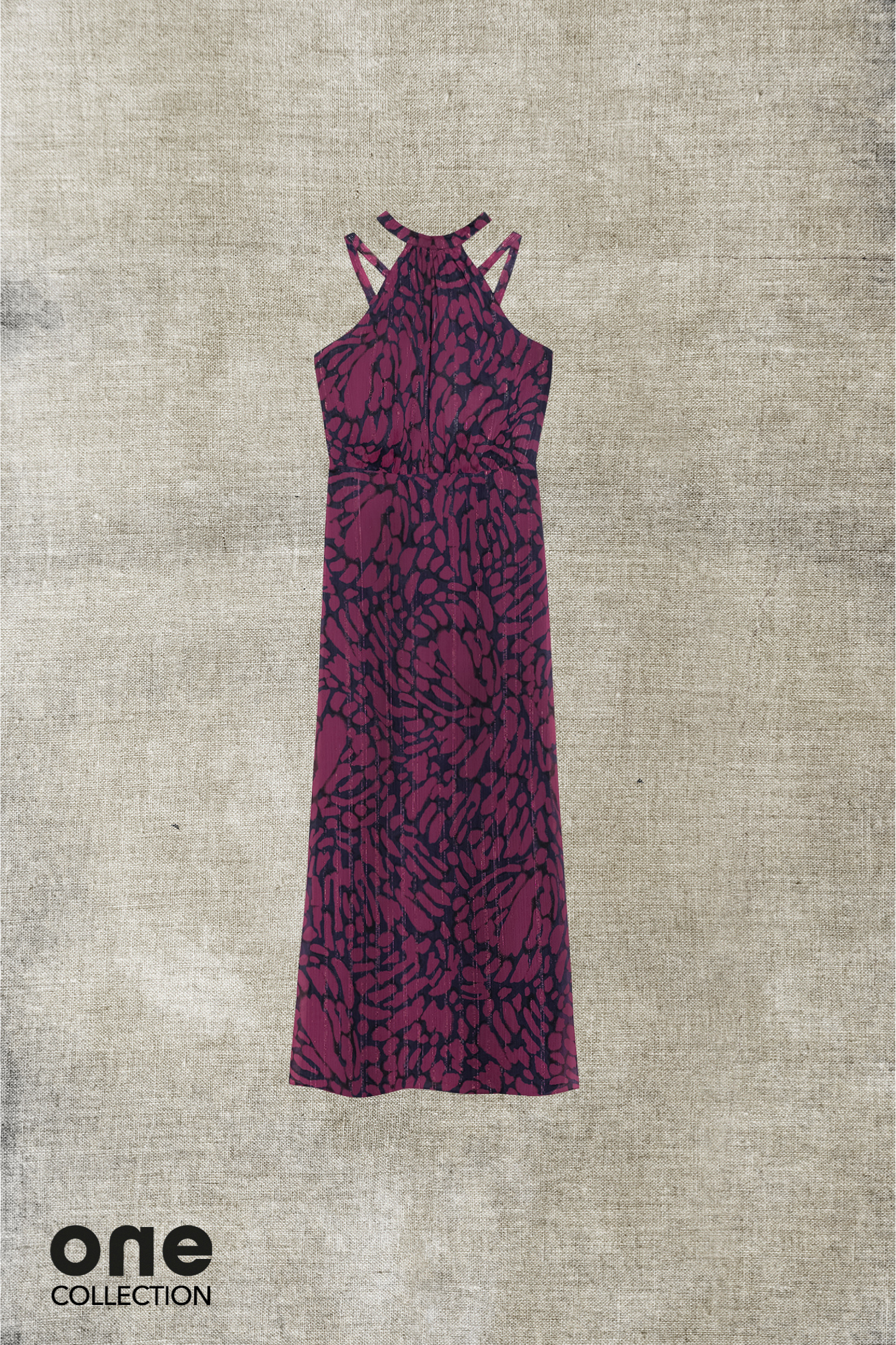 VESTIDO MIDI HALTER VICTORIA