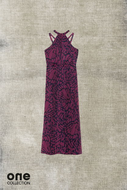 VESTIDO MIDI HALTER VICTORIA