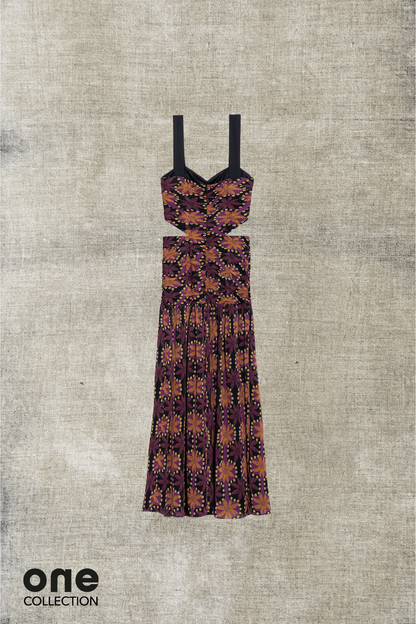 VESTIDO MIDI CUT OUTS MAURA