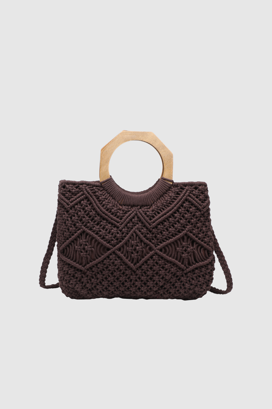 BOLSO CROCHET ASA MADERA