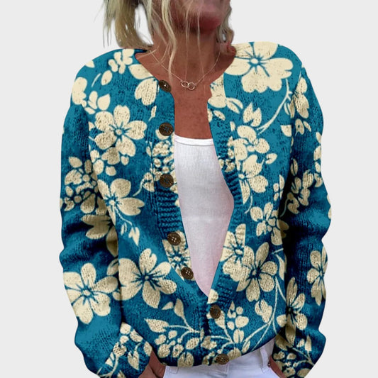 Mariana - Cárdigan Floral Otoñal