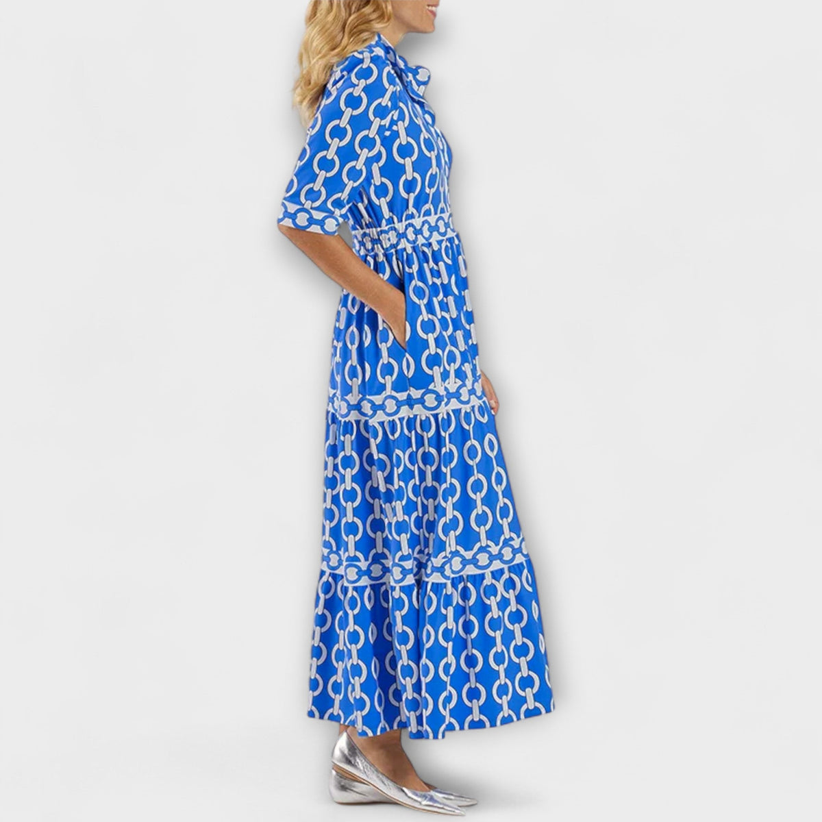 Sofia - Vestido Midi con Cadenas