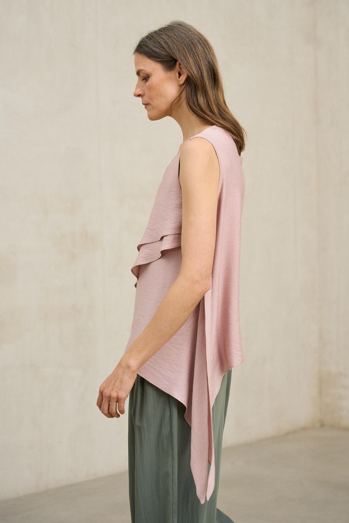 Blusa Alma rosa empolvado