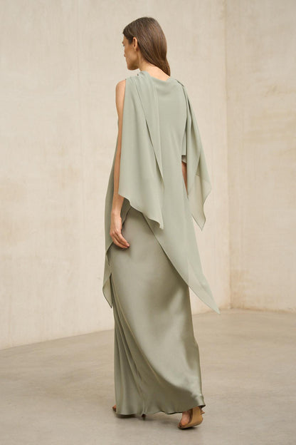 Vestido Kaedryn verde salvia