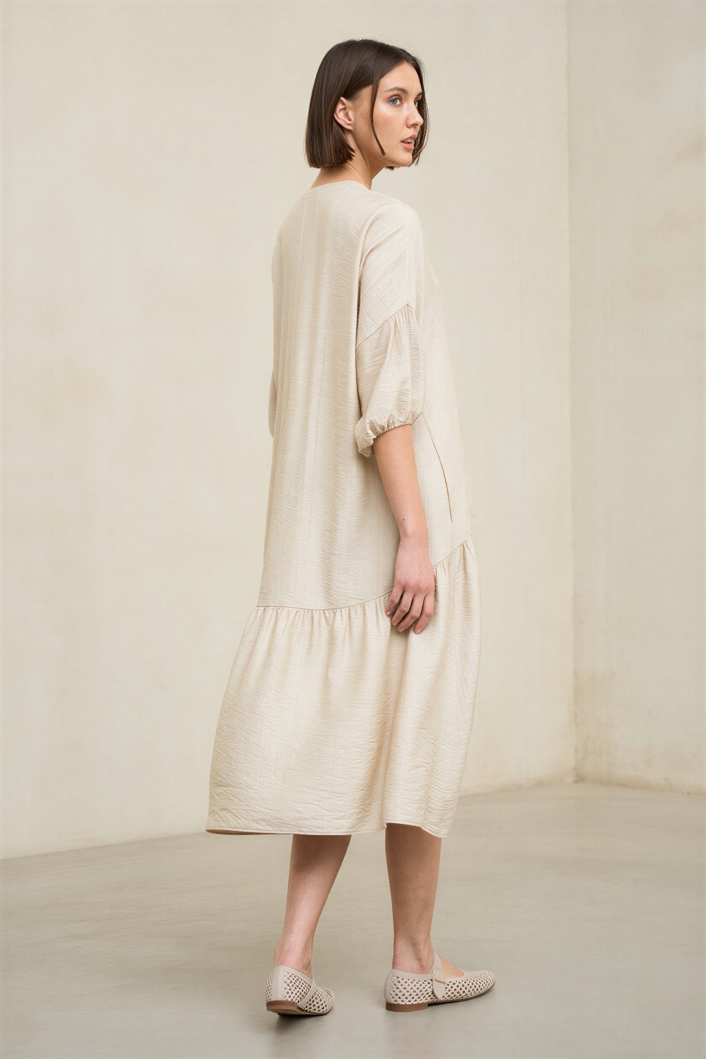 Vestido Arisse crudo