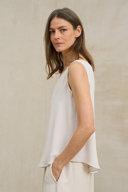 Top Inès blanco