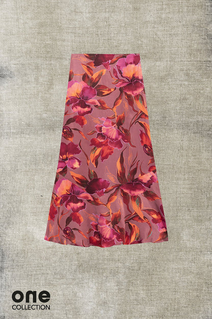FALDA MIDI VOLANTE REGINA