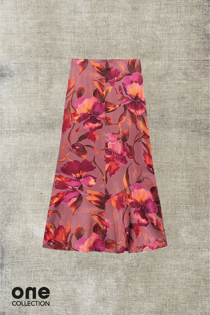 FALDA MIDI VOLANTE REGINA