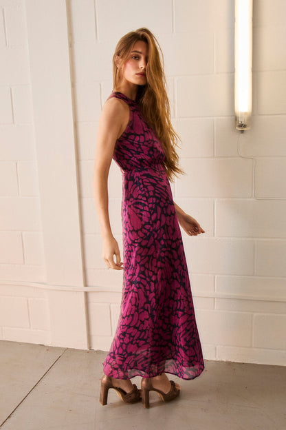 VESTIDO MIDI HALTER VICTORIA