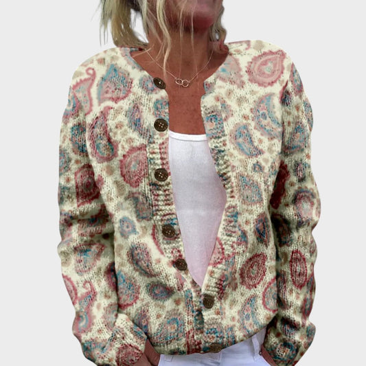 Lara - Cárdigan Floral de Otoño