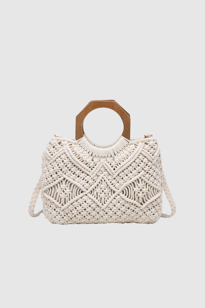 BOLSO CROCHET ASA MADERA