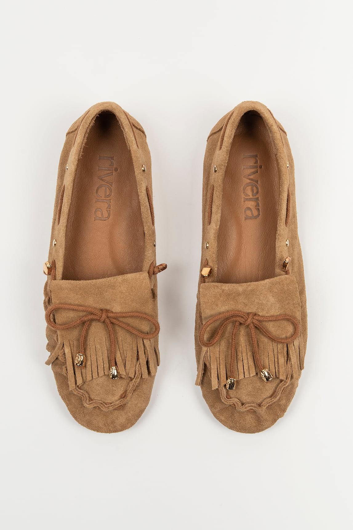 Mocasín Flecco camel