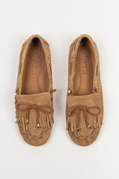 Mocasín Flecco camel