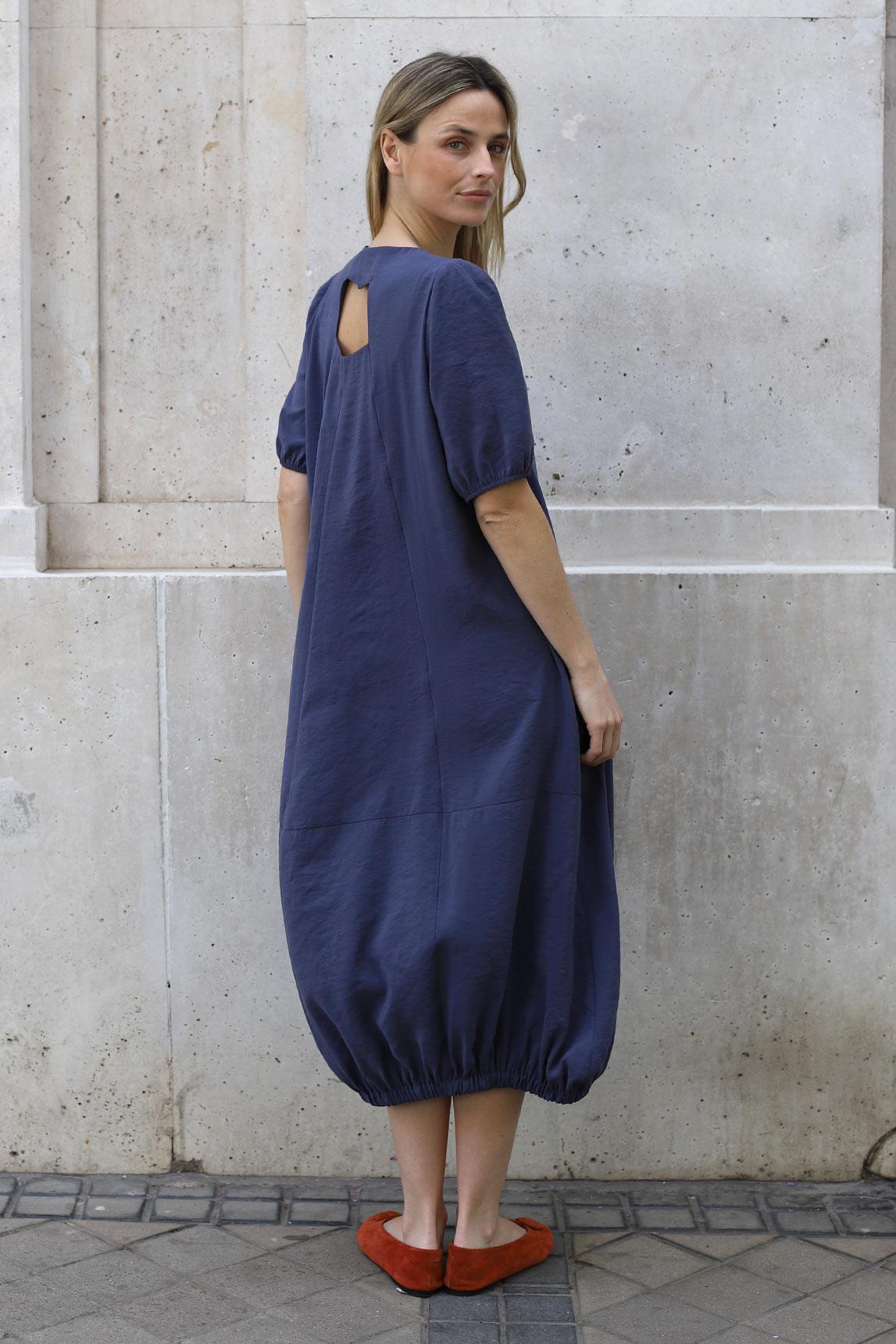 Vestido Zarela azul medio