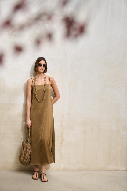 Vestido Odine camel