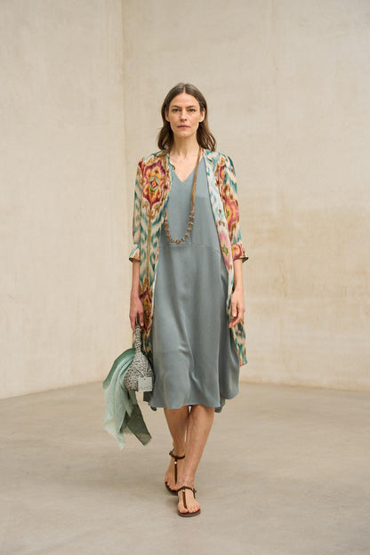 Vestido Naïra verde salvia