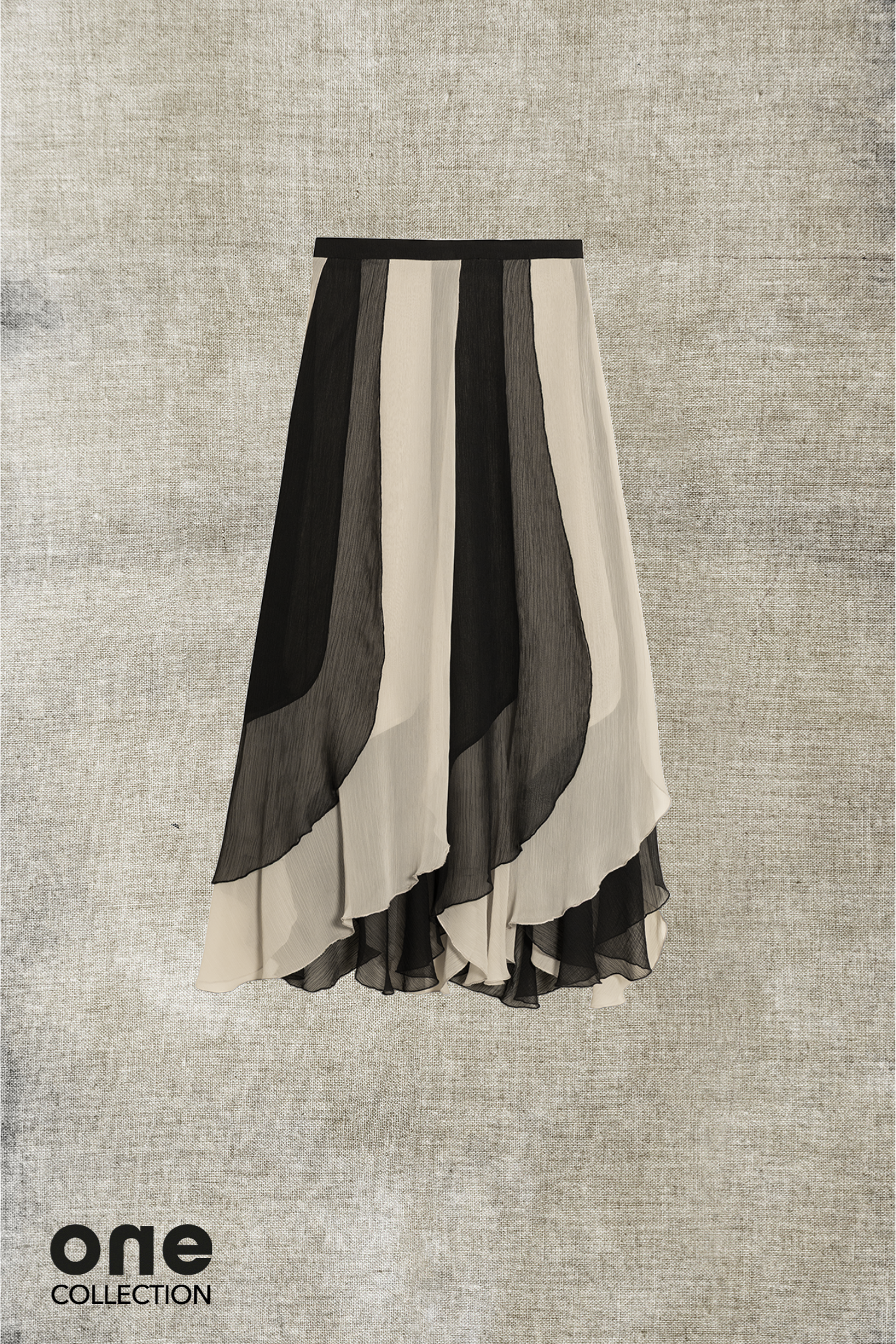 FALDA MIDI CONTRASTE CARLA