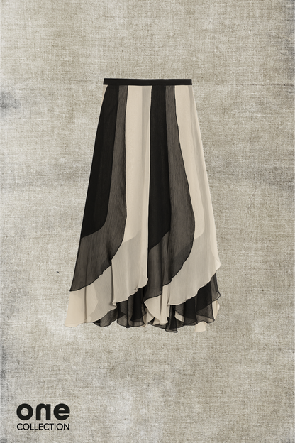 FALDA MIDI CONTRASTE CARLA