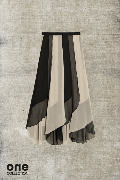 FALDA MIDI CONTRASTE CARLA