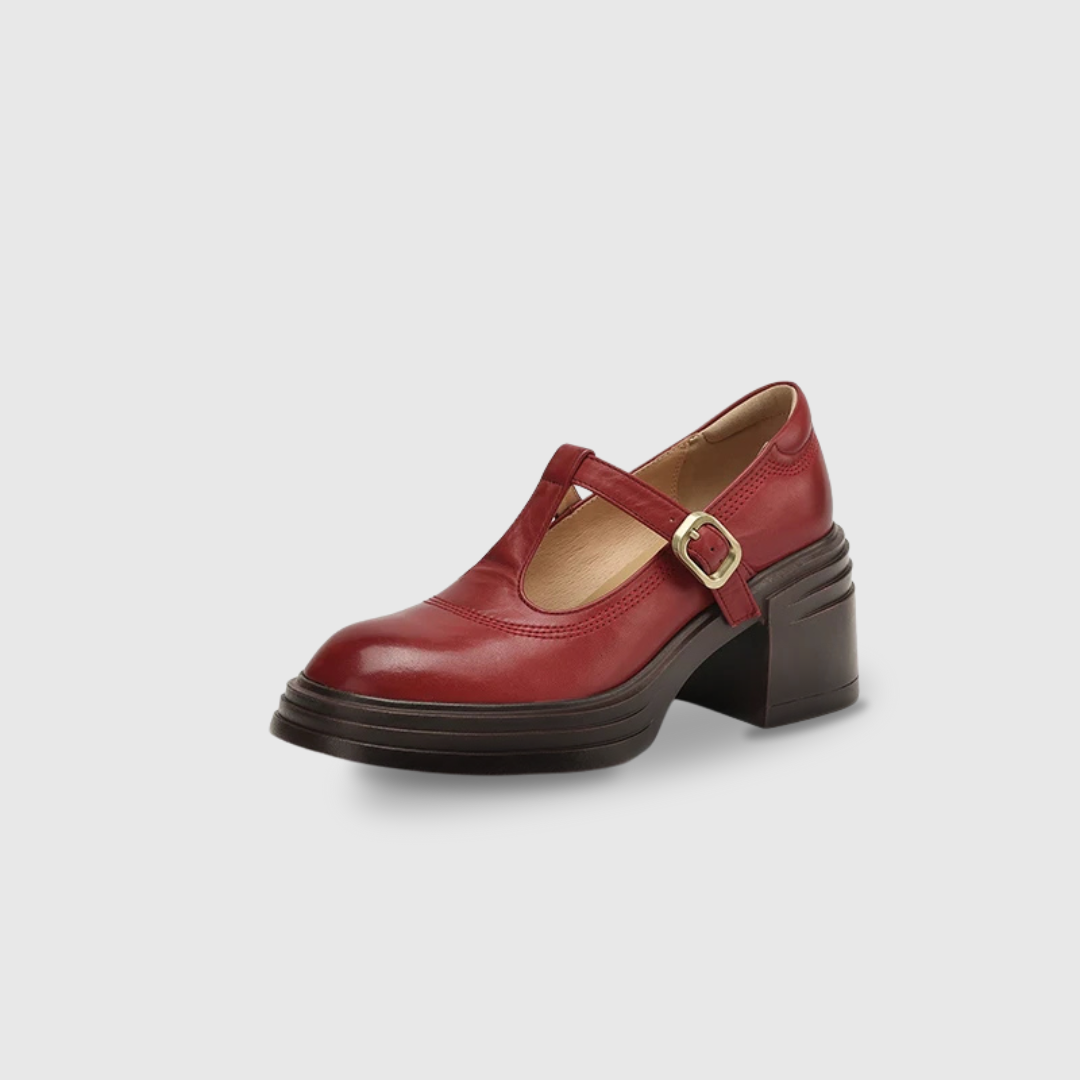Elvana - Zapatos Mary Jane para mujer con tacón ancho