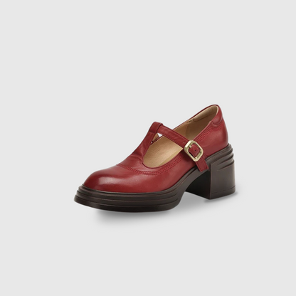 Elvana - Zapatos Mary Jane para mujer con tacón ancho