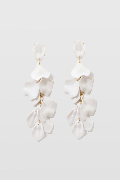 Pendientes de Gotas de Pétalos de Orquídea