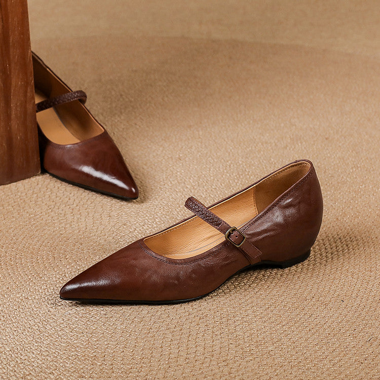 Joria - Zapatos Mary Jane para mujer con punta afilada