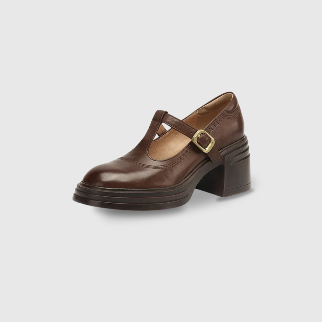Elvana - Zapatos Mary Jane para mujer con tacón ancho