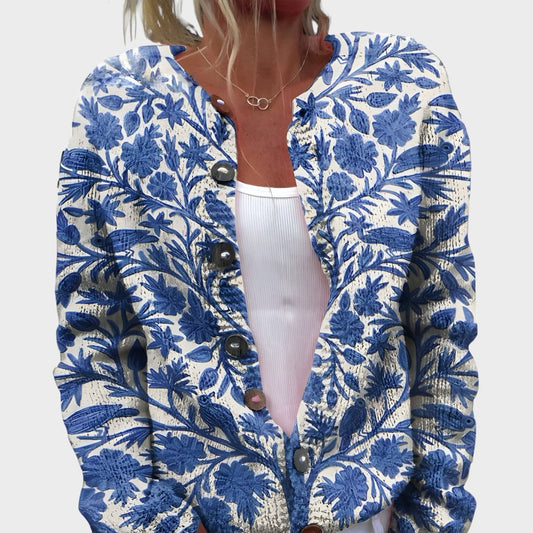 Benedita - Cárdigan Floral Otoñal