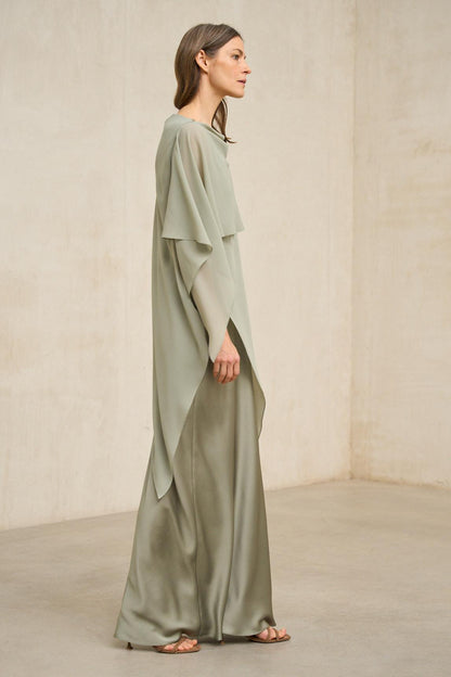 Vestido Kaedryn verde salvia