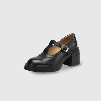 Elvana - Zapatos Mary Jane para mujer con tacón ancho