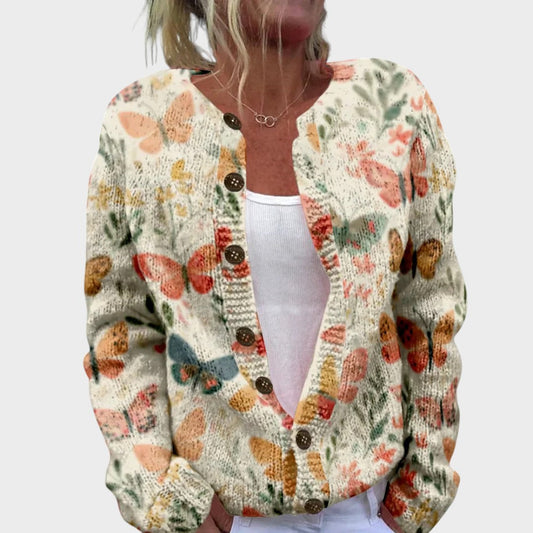 Carolina - Cárdigan Floral Otoñal