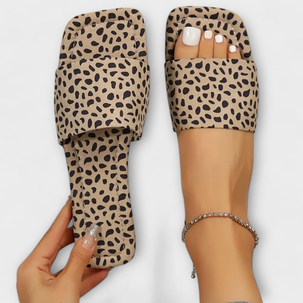Georgina - Mocasines planos con Estampado de Leopardo