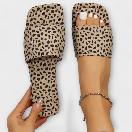 Georgina - Mocasines planos con Estampado de Leopardo