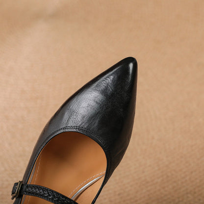 Joria - Zapatos Mary Jane para mujer con punta afilada