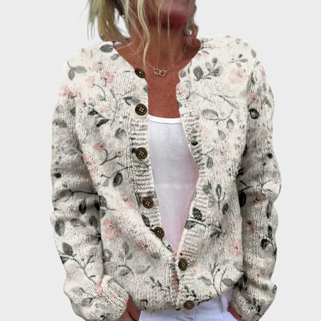 Margarida - Suéter Floral Otoñal