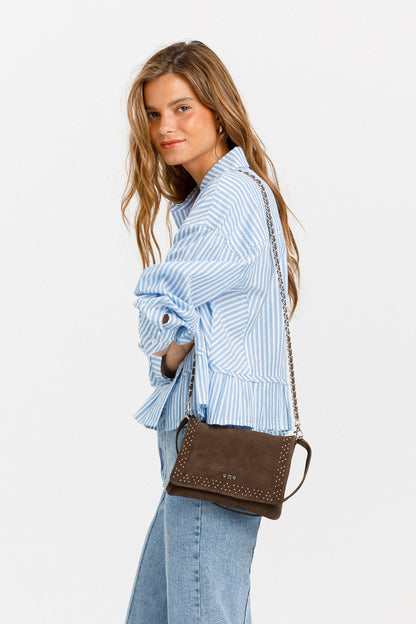 CAMISA VOLANTE RAYAS