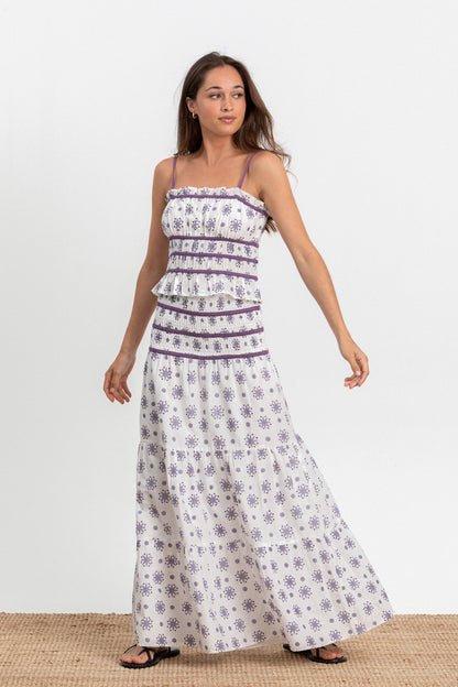 FALDA LARGA ESTAMPADA