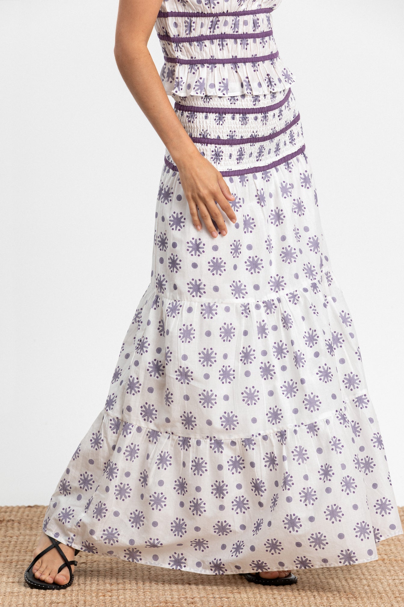 FALDA LARGA ESTAMPADA