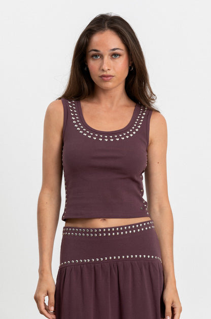 FALDA MIDI ALGODON TACHAS